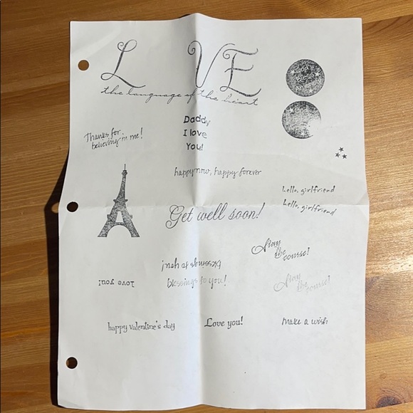 A bag full of rubber stamps. - Picture 3 of 3